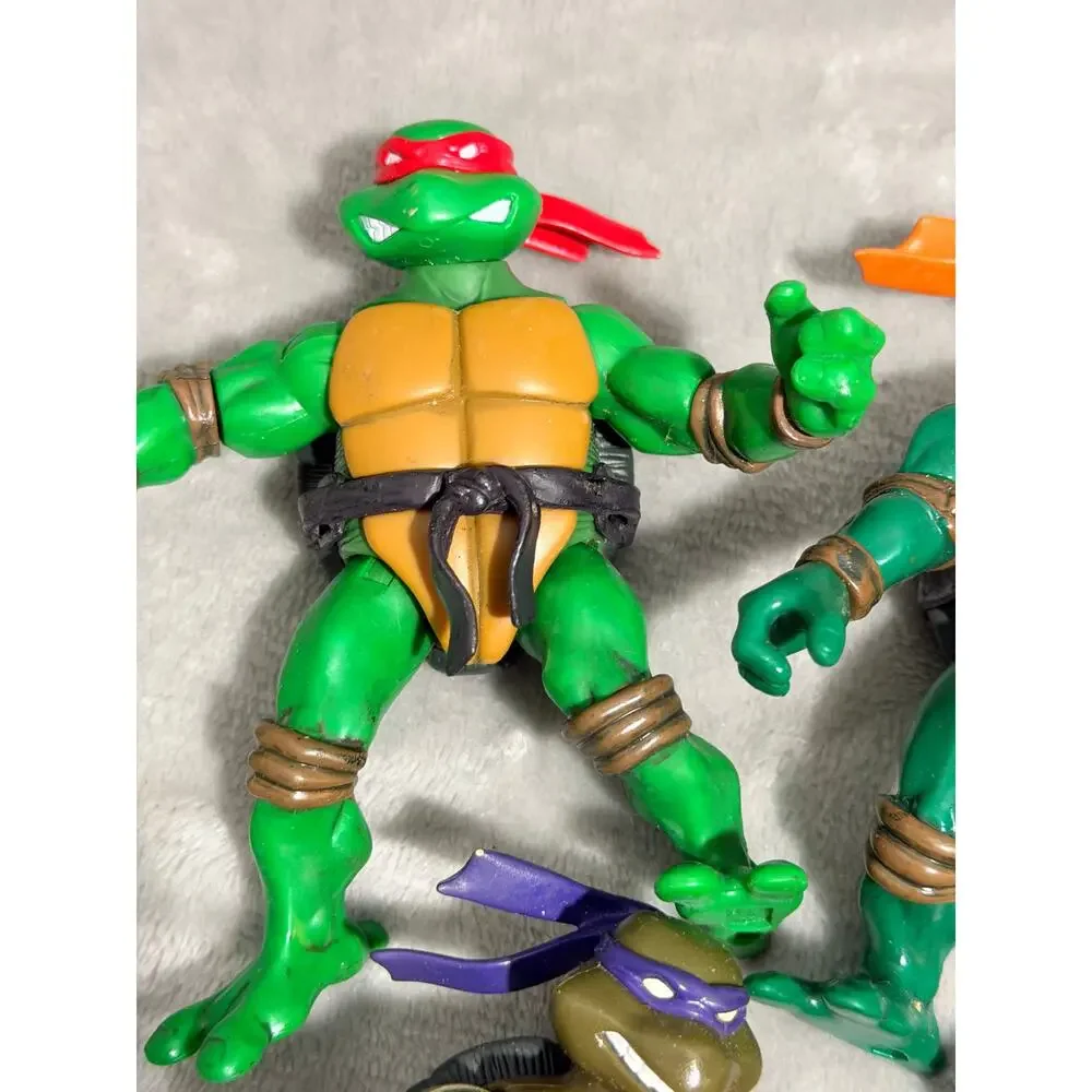 Vintage TMNT 2002 2003 Playmates Action Figure Lot - 8 Figures & Splinter